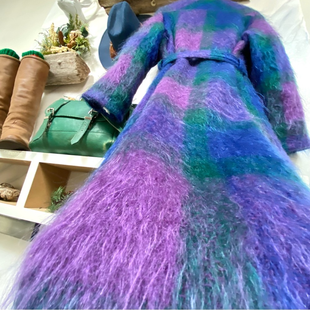 Artisan GEM Made in IRELAND Mohair jacket/coat w vintage/retro feel w Vince vibe - Picture 10 of 16